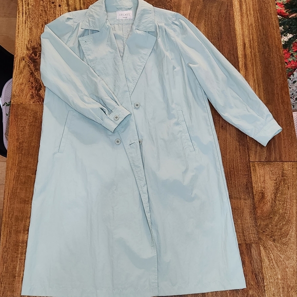 Vintage Trench Coat Leaf Green - Picture 11 of 11